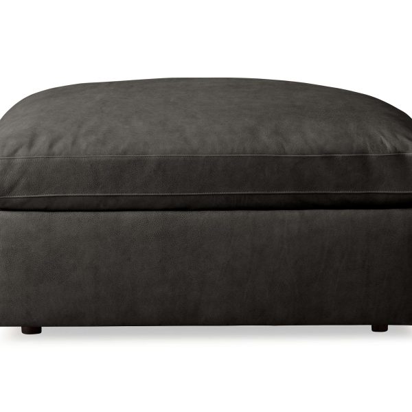 Beale Leather Ottoman